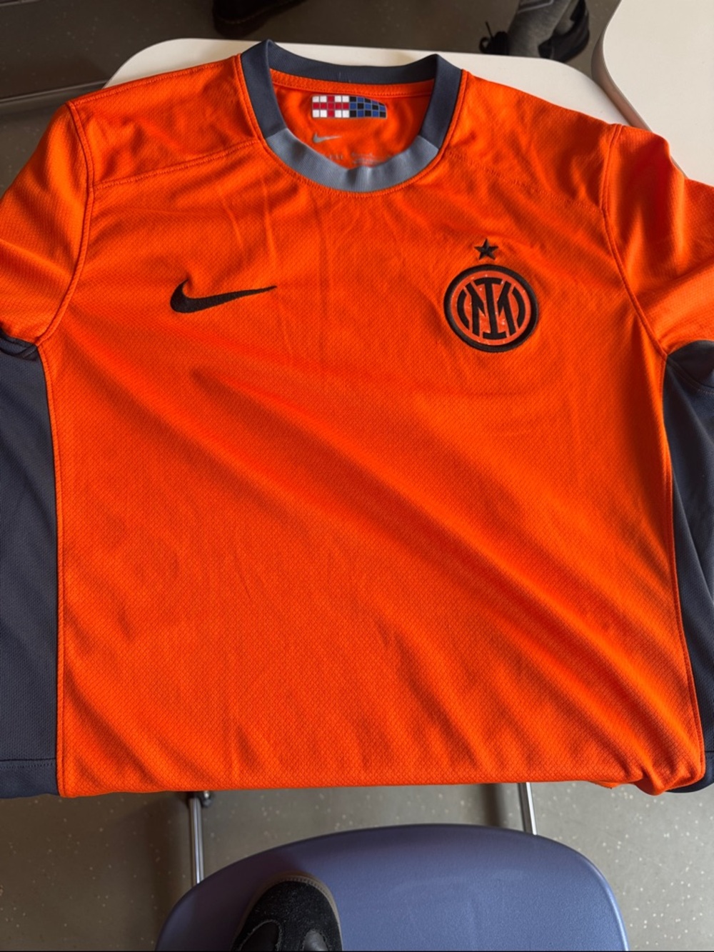 Nike Inter Milan Men’s Orange/Blue/Gray Soccer Jersey